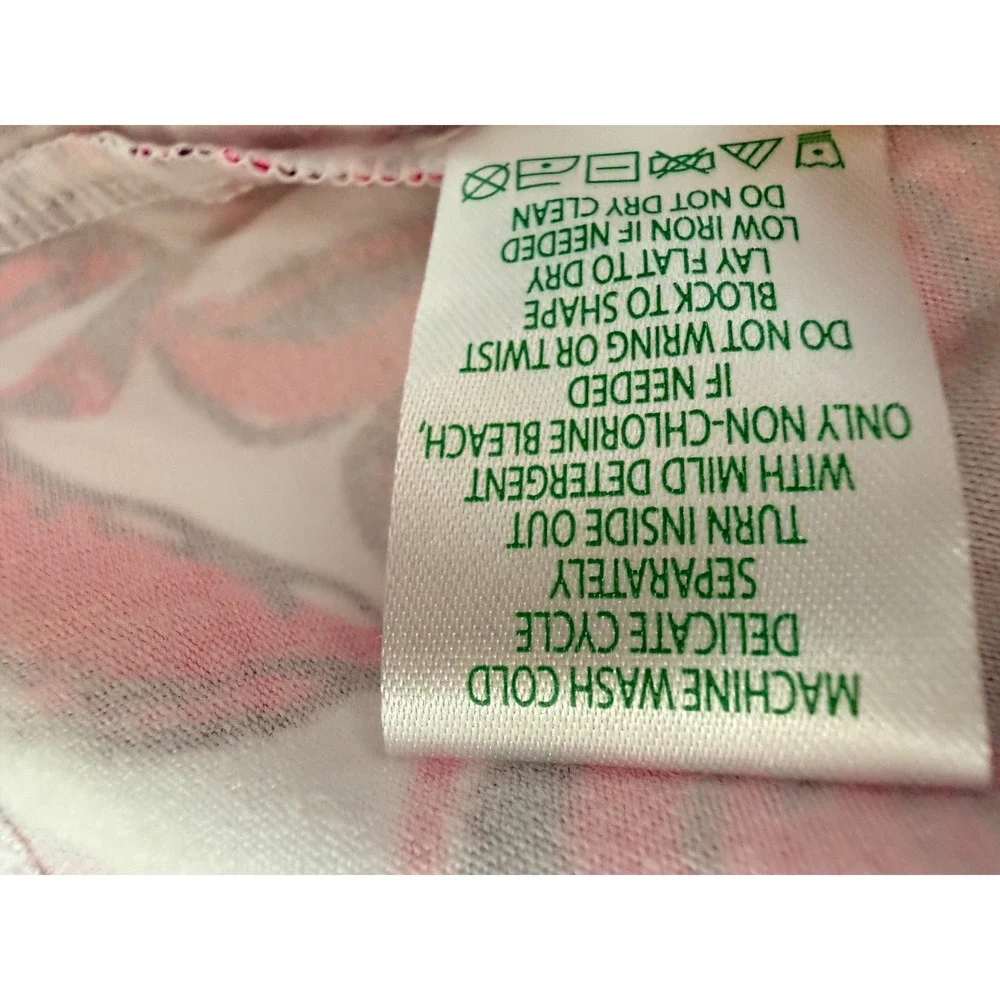 Lilly Pulitzer Skirted Romper Sz M Pink White Floral Coastal Retail $168 - Picture 8 of 12